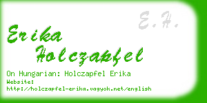 erika holczapfel business card